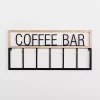 Kirklands Home Metal and Wood Coffee Bar Wall Hooks Discount