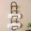 Kirklands Home Metal and Wood Tiered Multi-Use Wall Rack Clearance