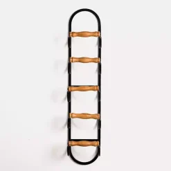 Kirklands Home Metal and Wood Tiered Multi-Use Wall Rack Clearance
