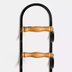 Kirklands Home Metal and Wood Tiered Multi-Use Wall Rack Clearance