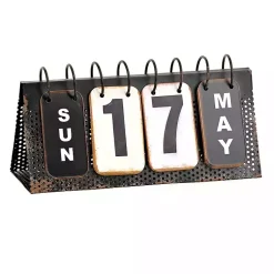 Decorative Accents>Kirklands Home Metal Flip Calendar