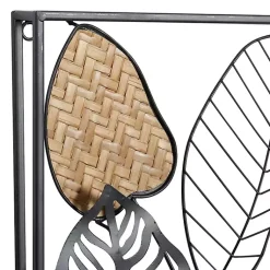 Kirklands Home Metal Palm Leaf Panel Wall Plaques, Set of 2 Hot