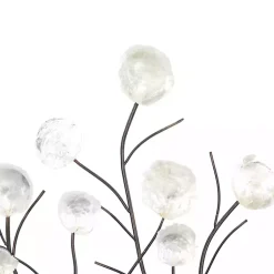 Kirklands Home Metal Peony Shell Wall Plaque