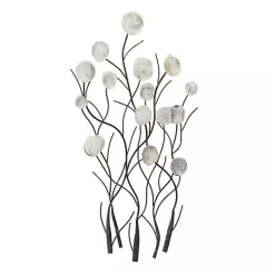 Kirklands Home Metal Peony Shell Wall Plaque