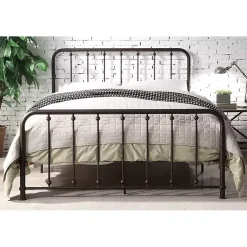 Kirklands Home Metal Slat Bronze Queen Platform Bed Brown Discount