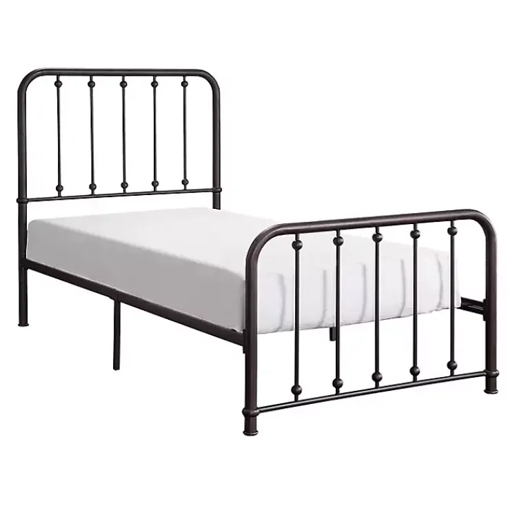 Kirklands Home Metal Slat Bronze Twin Platform Bed Black Online