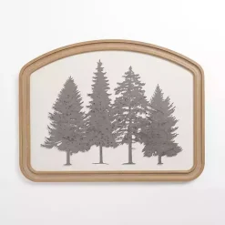 Kirklands Home Metal Tree Scene Framed Wall Plaque