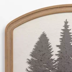 Kirklands Home Metal Tree Scene Framed Wall Plaque