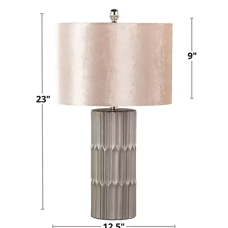 Kirklands Home Metallic and Champagne Tanya Table Lamp Brown Sale
