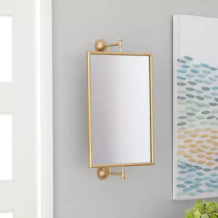 Kirklands Home Metallic Metal Frame Wall Mirror Gold Discount
