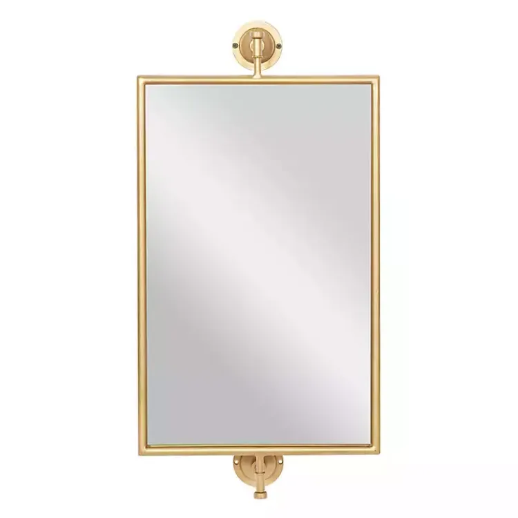 Kirklands Home Metallic Metal Frame Wall Mirror Gold Discount