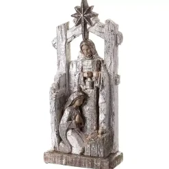 Christmas Decorations>Kirklands Home Metallic Holy Family Nativity Silver