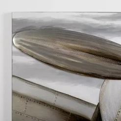 Kirklands Home Metallic Propeller Canvas Art Print New