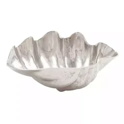 Decorative Bowls & Jars>Kirklands Home Metallic Shell Bowl Silver