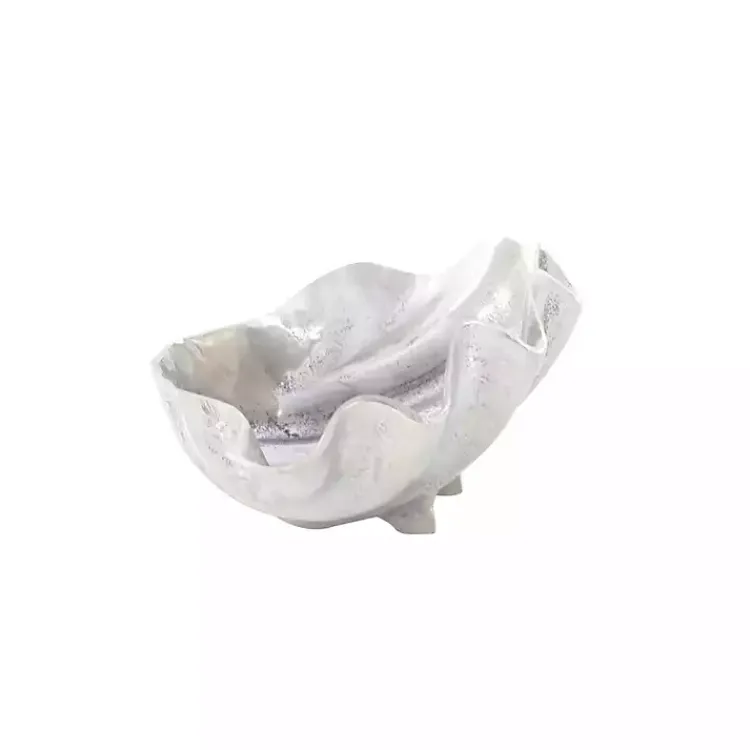 Decorative Bowls & Jars>Kirklands Home Metallic Shell Bowl Silver