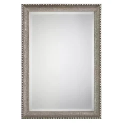 Kirklands Home Metallic Silver Textured Frame Wall Mirror Sale