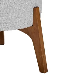 Kirklands Home Mid-Century Modern Boucle Ottoman Gray Online