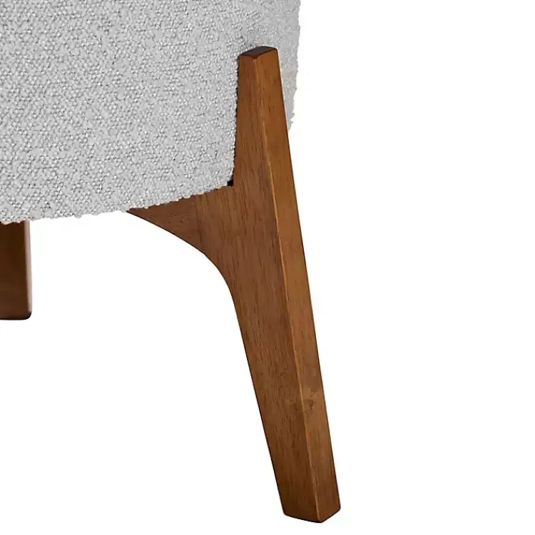 Kirklands Home Mid-Century Modern Boucle Ottoman Gray Online