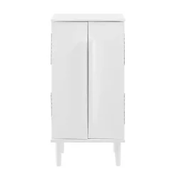 Kirklands Home Mid-Century Modern Jewelry Armoire White New