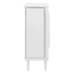 Kirklands Home Mid-Century Modern Jewelry Armoire White New