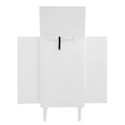 Kirklands Home Mid-Century Modern Jewelry Armoire White New