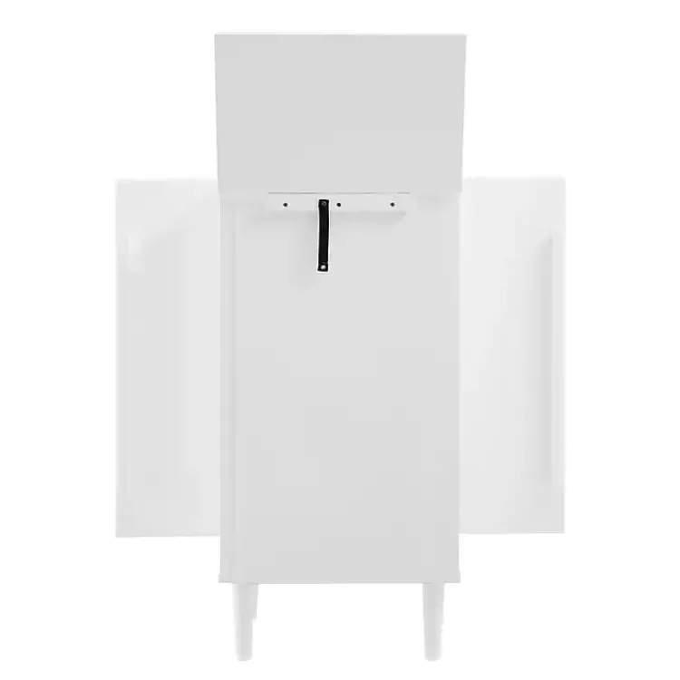 Kirklands Home Mid-Century Modern Jewelry Armoire White New