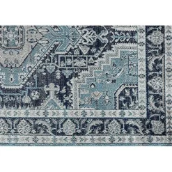 Kirklands Home Midnight Blue Frieda Medallion Area Rug, 8x10 Sale