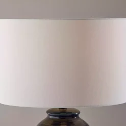 Kirklands Home Midnight Ribbed Alexis Table Lamp Blue Hot