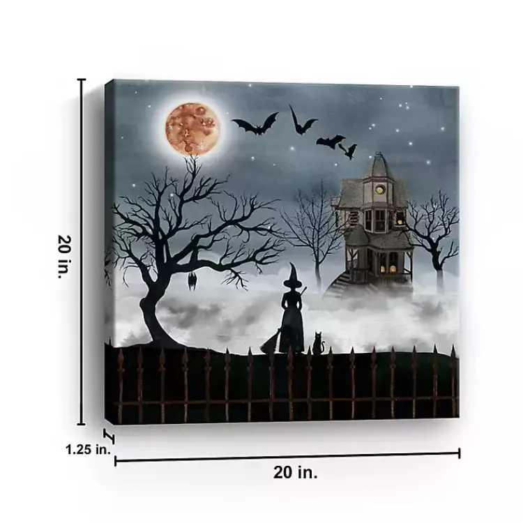 Halloween>Kirklands Home Midnight Mansion Canvas Art Print