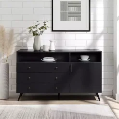 Kirklands Home Midnight Mid-Century Modern Sideboard Best