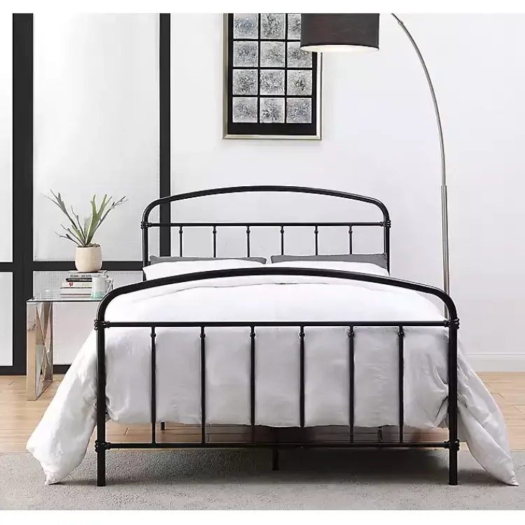 Kirklands Home Midnight Vintage Arch Full Bed Frame Black Sale