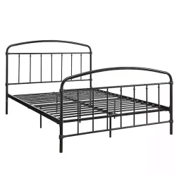 Kirklands Home Midnight Vintage Arch Queen Bed Frame Black New