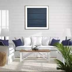 Kirklands Home Midnight Waves Framed Canvas Art Print Blue Discount