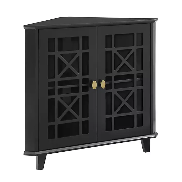 Kirklands Home Mikie Corner Cabinet Black Sale