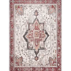 Kirklands Home Miley Traditional Medallion Washable Area Rug, 4x6 Discount