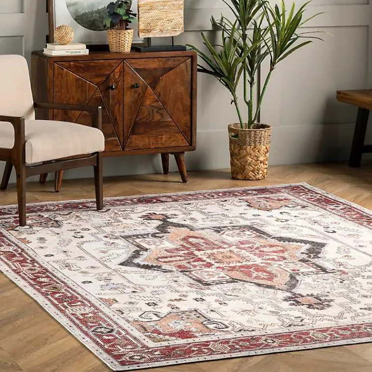 Kirklands Home Miley Traditional Medallion Washable Area Rug, 5x8 Online