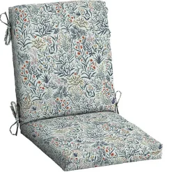 Kirklands Home Millennial Leaf Luxe Outdoor Dining Chair Cushion White Discount