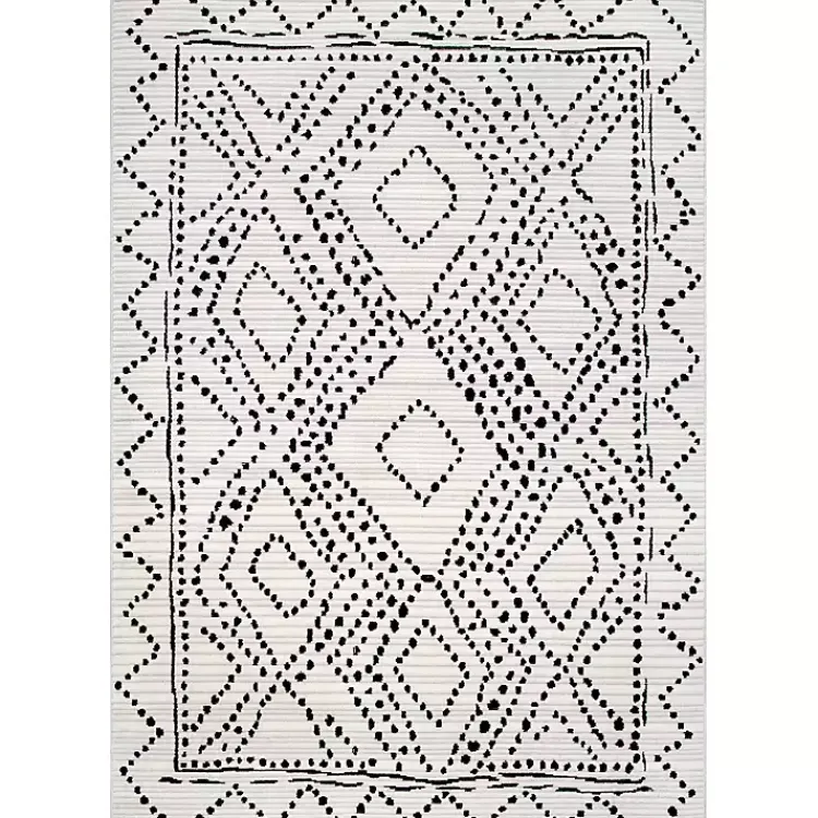 Kirklands Home Millie Dotted Diamond Area Rug, 5x8 Discount