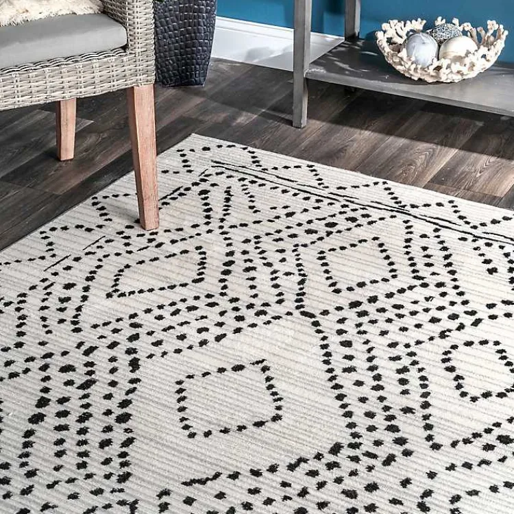 Kirklands Home Millie Dotted Diamond Area Rug, 5x8 Discount