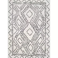 Kirklands Home Millie Dotted Diamond Area Rug, 8x10 Online