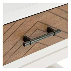 Kirklands Home Milo Honey Herringbone Accent Table Best