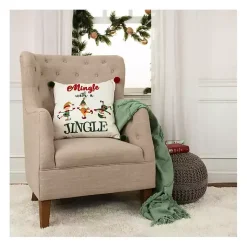 Pillows>Kirklands Home Mingle With A Jingle Christmas Throw Pillow