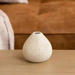 Vases>Kirklands Home Mini Ceramic Natural Textured Vase, 4 in.