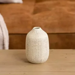 Vases>Kirklands Home Mini Ceramic Natural Textured Vase, 5 in.
