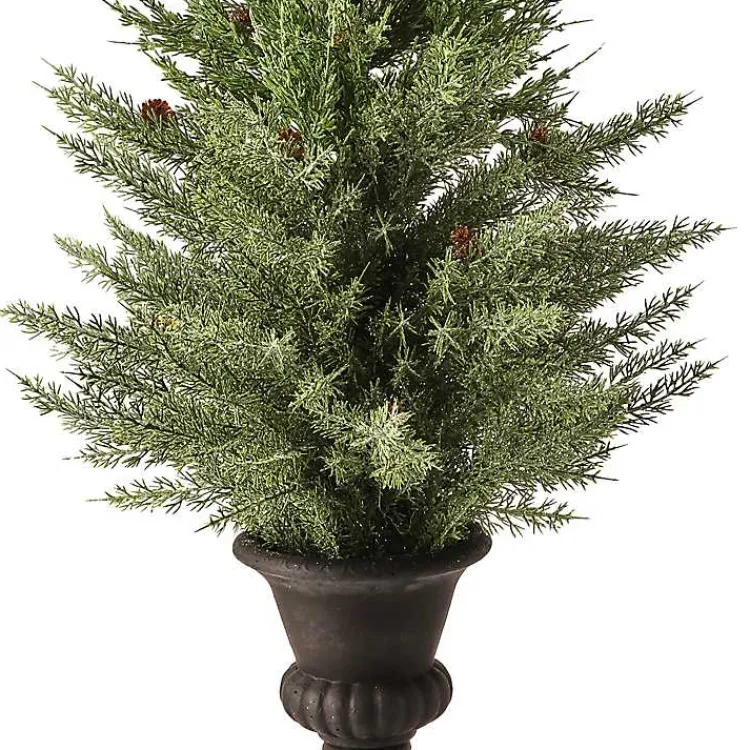 Christmas Arrangements & Garland>Kirklands Home Mini Spruce Tree in Urn Planter