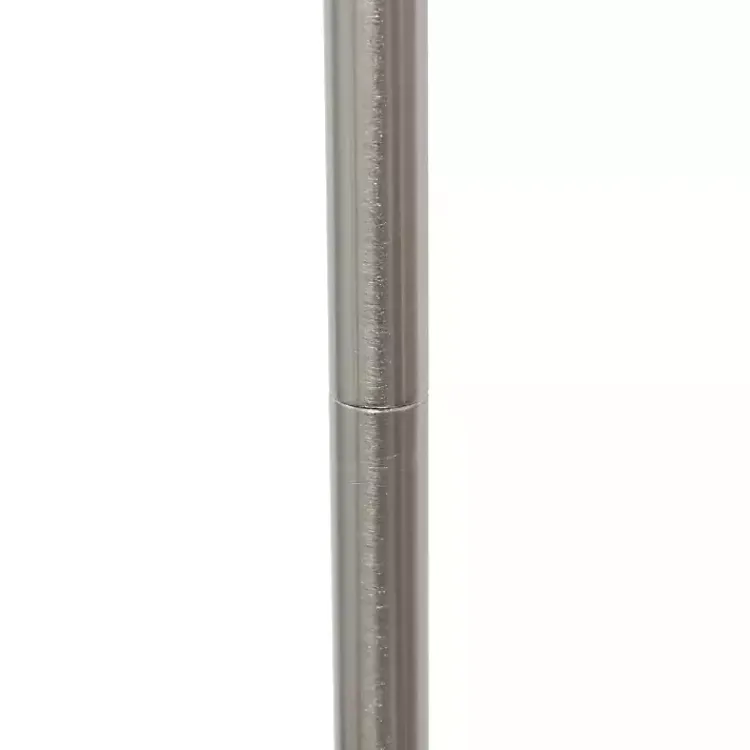 Kirklands Home Minimal Brushed Nickel Stem Floor Lamp White Discount