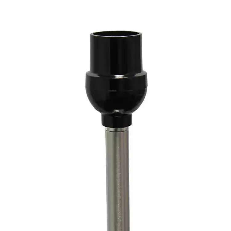 Kirklands Home Minimal Brushed Nickel Stem Floor Lamp White Discount