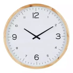 Kirklands Home Minimalist Wood Frame Wall Clock Discount
