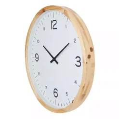 Kirklands Home Minimalist Wood Frame Wall Clock Discount