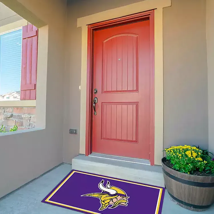Kirklands Home Minnesota Vikings Area Rug, 3x4 Purple